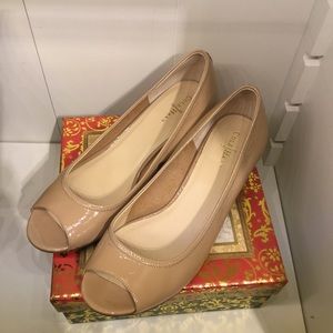 Cole Haan Air Tali wedge peep toe shoes, size 9